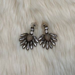 LOFT Crystal and Hazy Lavender Earrings